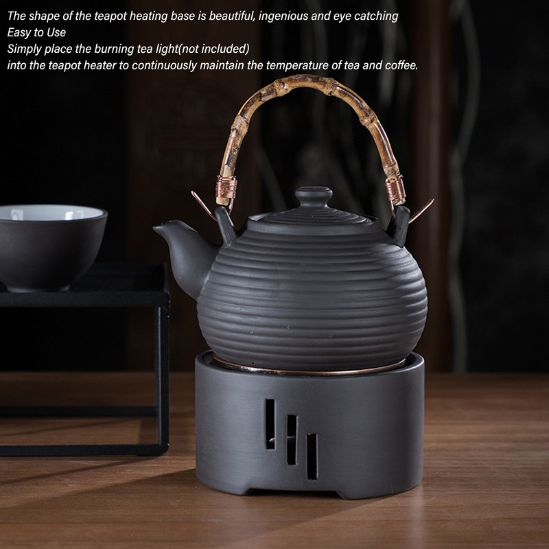 Teapot Warmer Kit with Bronze Color Mat Functional Convenient Tea