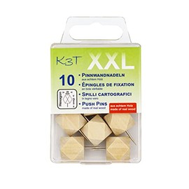 K3T 48366 Octagonal XXL Wooden Pins (Pack of 10)