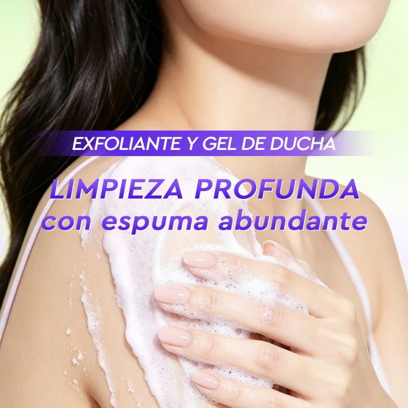 Grace And Glow Exfoliante+cepillo Corporal Violeta Vainilla