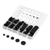 200Pcs Wire Washer Kit Rubber Grommet Dustproof Insulated Fireproof for