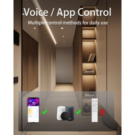 Kaqur Smart Recessed Lighting 6 Inch, 13W 1300lm RGBCW Smart WiFi Recessed Lights with Junction Box, Smart LED Ceiling Light Work with Alexa/Google Assistant, Smart Can Lights APP Control, 8 Pack