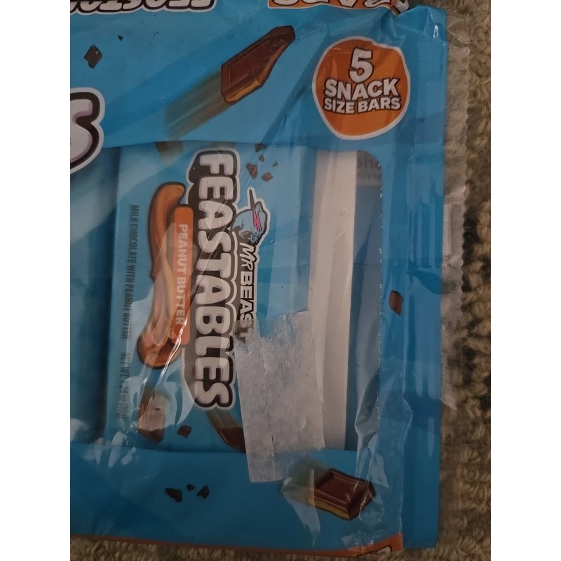 Feastables Mr Beast FEASTABLES Milk Chocolate Peanut Butter 10 Bars