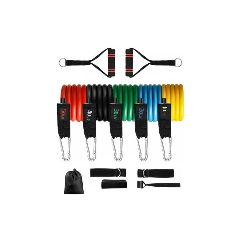 1 Set X 13Pc Yoga Resistance Band Home Workout Set