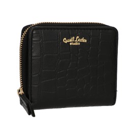 Gusti Monika Leather Wallet Card Holder Card Holder Small Women's Leather, black, Retro