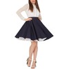 BlackButterfly Vintage Full Circle 1950's Skirt (Midnight Blue, 4XL)