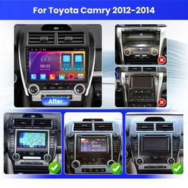 Inefala 2+64G Android 13 Car Stereo Radio for Toyota Camry 2012-2014, 10.1'' HD Touch Screen Compatible with CarPlay Android Auto, AHD Backup Camera, Mirror Link, GPS, WiFi, DSP