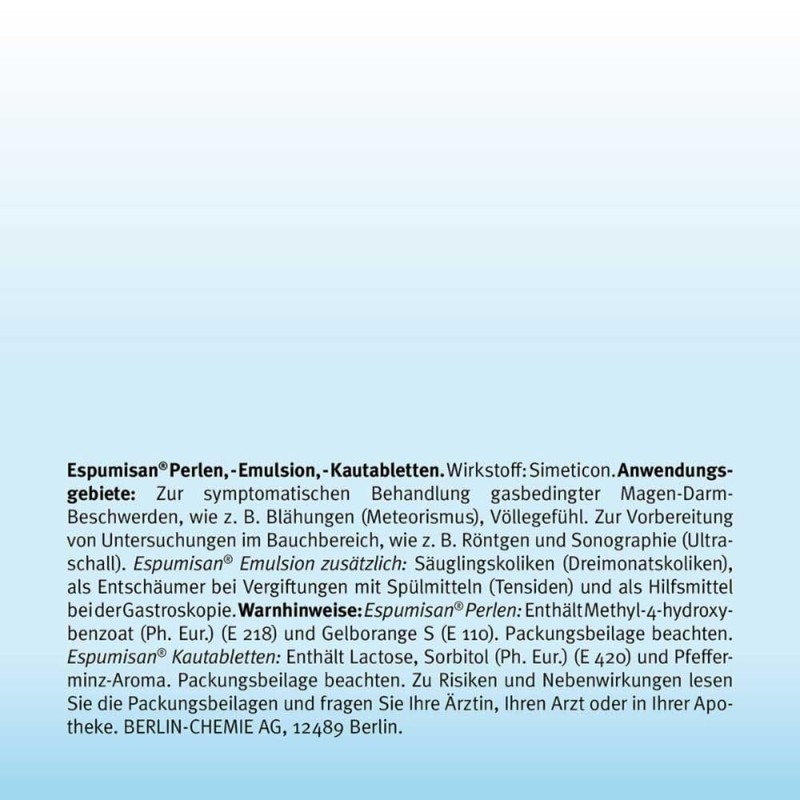 BERLIN-CHEMIE Espumisan Emulsion, 250 ml Solution