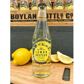 Boylan Lemon Seltzer, 12 fl oz (24 Glass Bottles)
