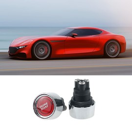 WANGCL Engine Start Button Momentary Switch Auto Start Button 3 Pin DC 12V 50A Fit for Car Boat Racing Red