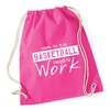 Hippowarehouse Born to Play Basketball Forced to Work Drawstring Cotton