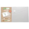 eco-eco DL 95% Recycled Clear Press Stud Popper Wallet, Plastic