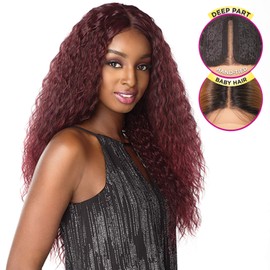 Sensationnel Synthetic Hair Empress Natural Deep Part Lace Front Wig TAMAR (T1B/350)