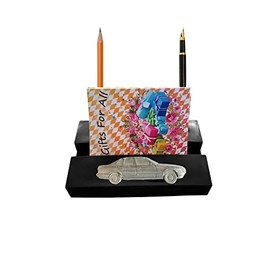 h3 Beema 535I car on a BLACK desk office tidy stores business cards pens pencil holder paper weight