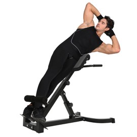 Roman Chair Back Extension Machine,Multi-Functional Foldable Hyperextension Roman Chair,Adjustable Telescopic Length and Angle, Multipurpose Exercise Equipment, for Home, Gym, Hotel, School,Etc