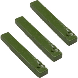 IWIWE 3PCS Green Lapidary DOP Wax - Fit for Lapidary Cabochon Forming, Cutting & Polishing (Use for Lapidary Sticks/Tools, Beeswax Based - High-Adhesion)