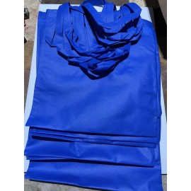 Logomark New 10 Pack - Blue Tote Bag reusable Grocery Bag. Hand Bag 15X16 Inches