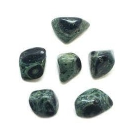 Pachamama Essentials Kambaba Tumbled Crocodile Jasper - Green Healing Stone - Crystal Healing 20-25mm (1)