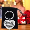Tangvo 40th Anniversary Keychain - Happy 40 Years Wedding Anniversary