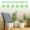 Solar Drip Irrigation Kit System, HEKIWAY 15Pots Solar Powered Auto