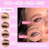 802 Kit Pestañas Maquillaje Completo Diy Extension 9-18mm Negro D