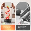 Fruits Slicer Cup,Fruit Slicing Cup with Removable Blade-Strawberry, Banana, Cucumber,