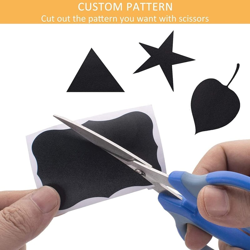 10 Piece Various Shaped Chalkboard Labels with Reusable Label Stickers