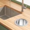 Antrader Drop-in Trash Chute,1Pcs Kitchen Counter Trash Chute Counter Top