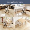 46"x46" Tempered Glass Chair Mat for Carpet