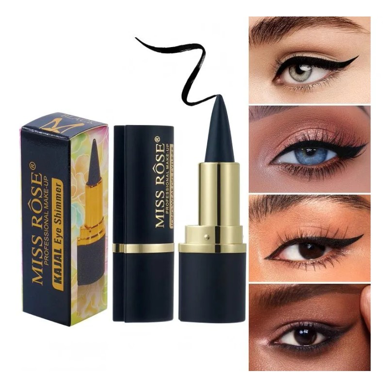 Lápiz Delineador De Ojos En Gel, Maquillaje Rico, Duradero E