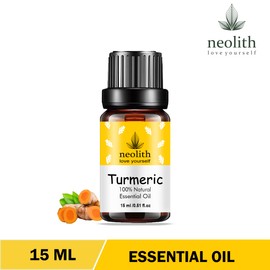 Neolith Turmeric Essential Oil 100% Pure & Natural Therapeutic Grade, Undiluted, Organic for Hair & Skin, Throat, Cold, 15ml