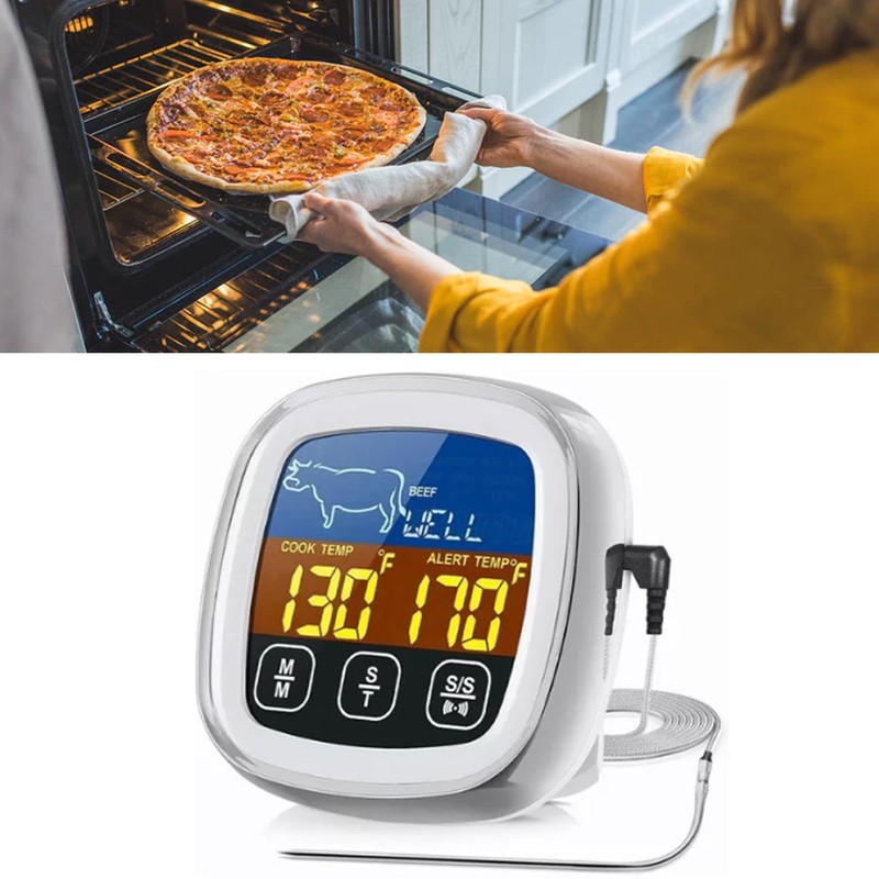 Digital Meat Thermometer Instant Read Touch Screen Food Thermometer with