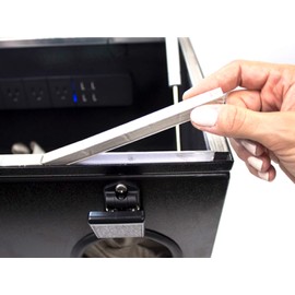 TitanRF Faraday Foam Gasket // Foam Strip Covered in High-Shielding Conductive Fabric with Adhesive Backing // Used to Seal RF Enclosures // 20"L x 0.4"W x 0.47"H (50.8cm x 10mm x 12mm)