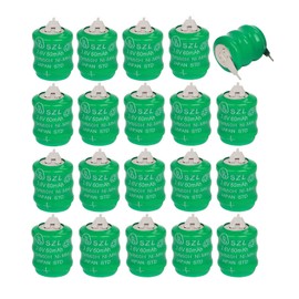 STEPMAX 20 Pack 3.6V 60mAh Ni-MH Battery for Varta 3/V60H 55608303012 PLC CNC Chip Data Power Supply 2 Pin