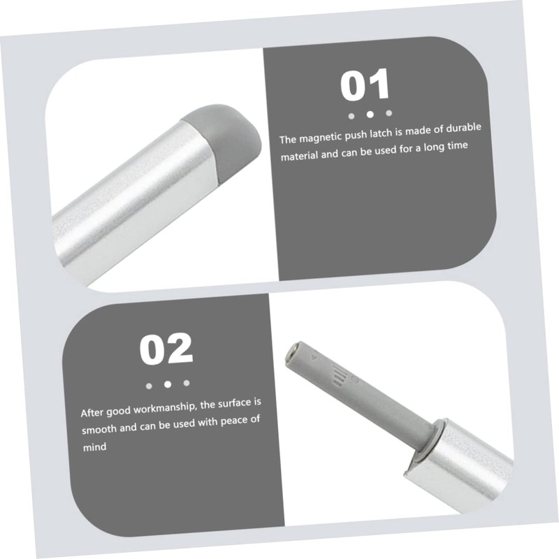 Operitacx 2 Sets Schranktür Magnete Latch Magnetic Touch Catch Aluminiumlegierung