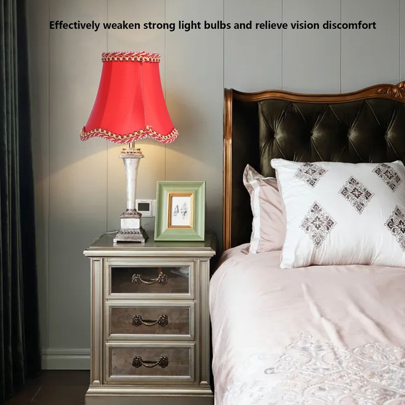 3Pcs E14 Fabric Lamp Shade Modern ClipOn Lampshade for Home