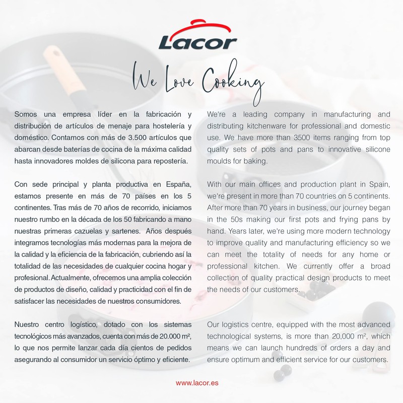 Lacor - 68680 - Süßwarenformen rund, Biskuitform, herausnehmbare Form, Kohlenstoffstahl,