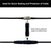 FMUSER 4PCS 1 Inch Cold Shrink Tubing, Coaxial Cable and