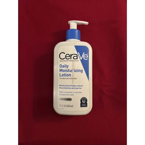 CeraVe Daily Moisturizing Lotion with Hyaluronic Acid, 12 oz, BRAND