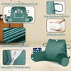 Unisakey Portable Comfy Reading Pillows for Sitting in Bed Adult(Green),