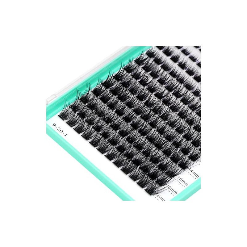 Bodermincer 120 Racimos/Caja De Racimos Anchos Con Efecto 3D, Pestañas