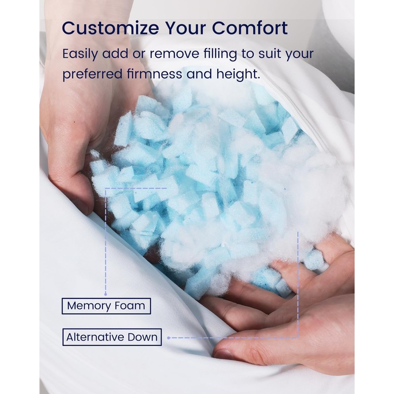 ZonLi Fluffy Body Pillow, Full Body Pillows for Adults, Long