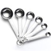 AOOSY Measuring Spoons Set of 6 Flour Measuring Spoons, Stainless