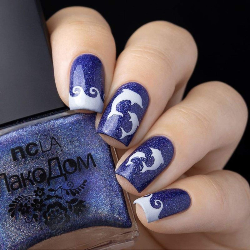 Whats Up Nails - Dolphins Vinyl Stencils for Nail Art