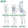 M METERXITY 4-Set Folding Door Hardware Repair Kit, Include Top