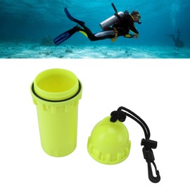 Scuba Diving Dry Box, Waterproof Capsule Storage Container for Keys Cards PP Material for Water Sports (Yellow)
