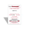 Thermolabel 1-Temp Thermolabel 160F/71C Temperature Label for Dishwashers Pack of