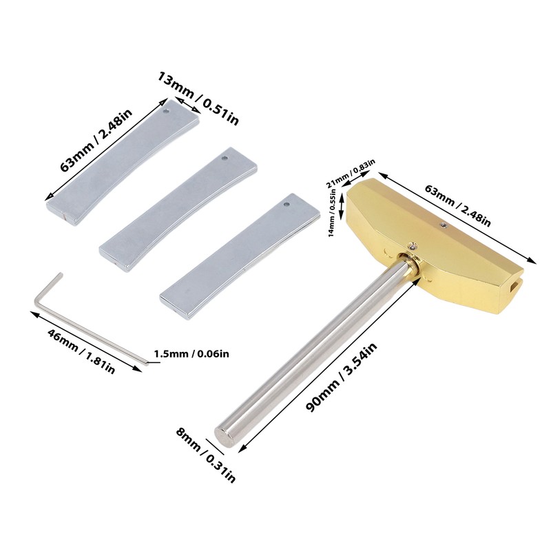 Fret Press Caul and 7.25 9.5 12 Radius Inserts Electric