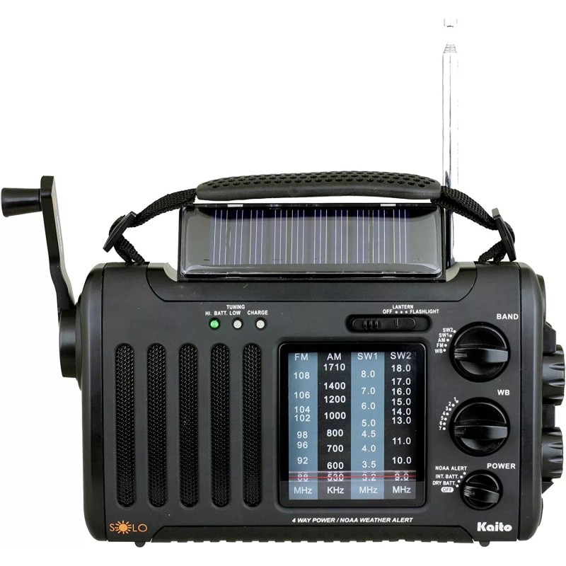 Kaito KA450 AM FM Shortwave Emergency Weather Radio with Solar