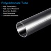 sourcing map Plastic Pipe Rigid Polycarbonate Round Tube Clear 1"(26mm)