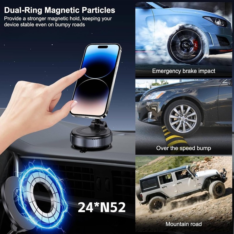 Genérico Soporte para Celular Automóvil Giratorio 360° para Tablero o